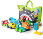 8 PCS Baby Truck Car Toys W/ Playmat/Storage Bag | 1St Birthday Toddler Gifts |