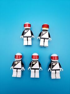 Lego Lot of 5 Minifigures Space Police 1 w/ Airtank, Helmet 6955!