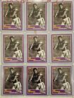 1989 Score Bo Jackson 384S Black & White. Lot of 9 Mint In Sleeves And Toploader