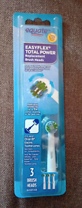 Genuine Equate Oral-B EasyFlex 3 Pack Brush Heads Replacements NEW