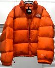 THE NORTH FACE Nuptse 700 Orange Down Puffer Jacket Coat - Men’s Size Large