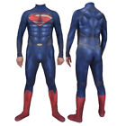 Superman Cosplay Bodysuit Superhero Jumpsuit Adult Kids Suit Halloween Costume
