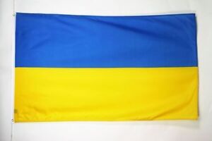 2x3 Ukraine Flag 2'x3' House Banner Brass Grommets Super Polyester Premium