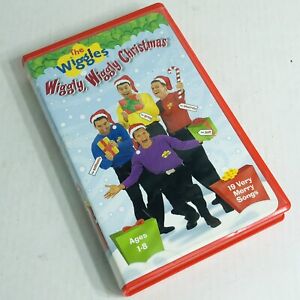 The Wiggles: Wiggly Wiggly Christmas (VHS, 2000) Large Red Clamshell Case