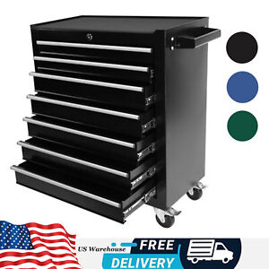 Tool Chest, 7-Drawer Rolling Tool Box with Wheels, Multifunctional Tool Cart