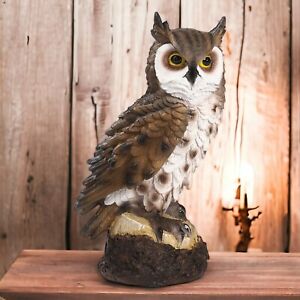 New ListingGarden Decoration Owl Statue Driftwood Look Statue Garden Decor,Home Decor