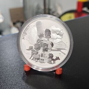 2021 Tuvalu The Simpsons Family 1 oz Silver Coin in Mint Capsule