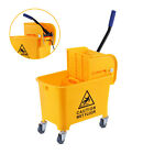 5 Gallon Commercial Mini Mop Bucket with Wringer Combo Cleaning Cart Wringer 20L