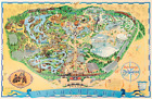 1972 Disney Disneyland Fun Map Poster Country Bear Jamboree Callout