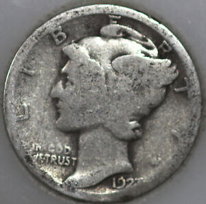 * 1923-S Mercury Dime 90% Silver, Popular Collector Coin As Shown