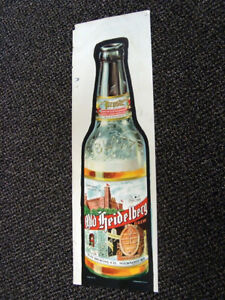Circa 1920s Blatz Old Heidelberg Bottle Display Sign, Milwaukee, Wisconsin