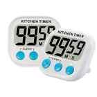 Large LCD Digital Kitchen Cooking Timer Count Down Up Clock Loud Alarm Magnetic
