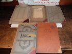 Lot of 5 Antique Handwritten Ledgers Record Books Journal Early 50 thru 63 As-Is