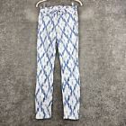 PAIGE Verdugo Ultra Skinny Jeans Women's 26 White Blue Diamond Low Rise 5-Pocket