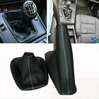 For BMW E30 E36 E34 E46 Z3 Leather Gear Shift Knob Handbrake Gaiter Boot Cover (For: BMW)