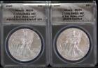 2020 $1 x 2 Coin 2 Ounces Set American Silver Eagle ANACS MS70's First Strikes