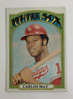 1972 Topps Carlos May # 525 Baseball Card Chicago White Sox