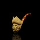 DAVY JONES Pipe Block Meerschaum-NEW Handmade From Turkey W CASE#684
