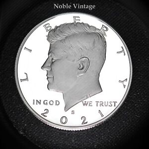 2021 S Silver Proof Kennedy Half Dollar - 99% Silver - Ships in Capsule