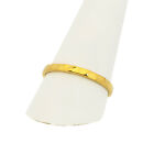 Solid 24K Yellow Gold Hammered Ring 2mm Sizes 1 - 12 Midi Faceted Stack Band