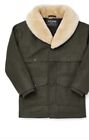 Filson Wool Double Mackinaw Shearling Packer Coat Mens Large Green-Brand New USA