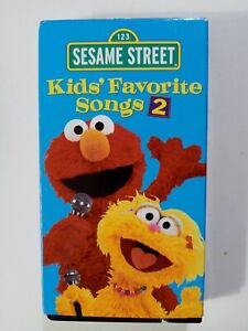 Sesame Street KIDS' FAVORITE SONGS 2 VHS 2001 Henson Muppets Sony