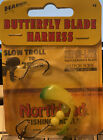 Northland Tackle Butterfly Blade Harness Hook #2 Slow Troll Walleye Parakeet