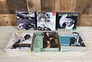 Classical Music 10-CD Boxed Sets Lot of 6 - All NOS SEALED - 58 CDs Total