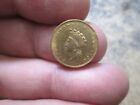 1854 1 DOLLAR TYPE 2 PRINCESS US GOLD COIN IN ABOUT UNCIRCULATED CONDITION