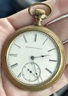 Antique Elgin National Watch Co Openface Large Pocket Watch Parts/Repair