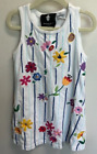 Michael Simon Girl Embroidered Flower Garden Tank Dress Size 4T