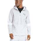 Puma Evostripe Slim Fit Full Zip Hoodie Mens White Casual Outerwear 589424-02