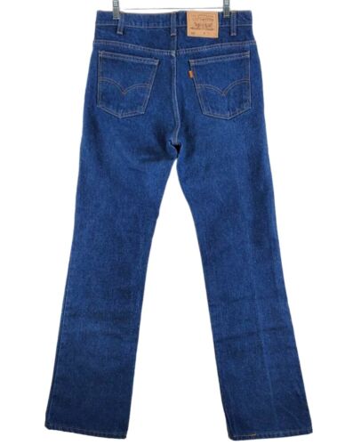 Vtg Levis 517 Blue Jeans Mens 33x32 Hi Rise Straight Leg USA Made Orange Tab '96