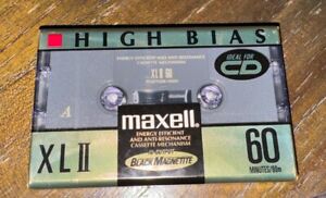 Maxell Audio Cassette High Bias Ideal for CD XLII 60 Minutes