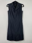 AKRIS Sleeveless Preppy Sheath Dress w/Pleated Skirt & Collar | Sz 4 | $1600!