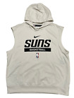 Nike NBA Phoenix Suns Cream Sleeveless Hoodie Size Men's Large DN7226-027