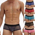 Sexy Mens Briefs Mesh See-through Pouch Boxer Bikini Underwear Soft Breathable☆