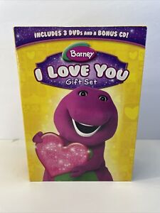 Barney - Barney Giftset (DVD + CD, 2008, 4 Disc Set) I Love You Gift Set