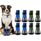 4XDog Shoes Boots Anti-Slip Pet Puppy Waterproof Medium Large Dogs Socks Outdoor