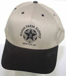 Duan Farm Supply Newton, North Carolina Vintage Hat Snapback Cap - Beige & Black