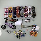Tech Deck lot - toy finger skateboards- Bikes  Scooters Stickers Collectible