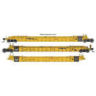 Walthers Mainline HO NSC Articulated 3-Unit 53' Well Car TTX DTTX #785070 (yello