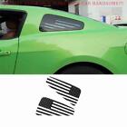 Black Sticker US Flag Window Louver Shutter Trim 2PCS For Ford Mustang 2010-2014 (For: Ford Mustang GT)