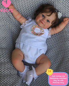 VACOS Reborn Realistic Dolls Baby Newborn Silicone Vinyl Doll Body Lifelike Toys