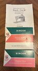 VTG SINGER Model 600 Sewing Machine Attachments And Touch And Sew Deluxe Manual