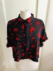 My Chemical Romance Three Cheers Art Girls Woven Button-Up Blouse Large Hottopic