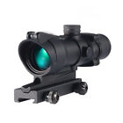 Tactical 4x32 ACOG Rifle Scope with True Fiber Optic Red Illuminated Crosshair