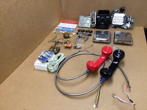 LOT OF PAYPHONE TELEPHONE PARTS MOSTLY BELL W.E. New and Used