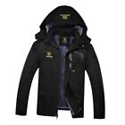 Men's Waterproof Ski Jacket Winter Warm Snow Coat Windproof 3X-Large Black