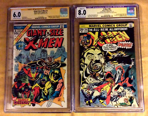 Giant Size X-Men #1, 6.0 CGC/SS Claremont & X-Men #94, 8.0 with GS 1 toy biz 98G